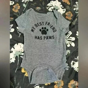 My Best Friend Has Paws Onesie EUC